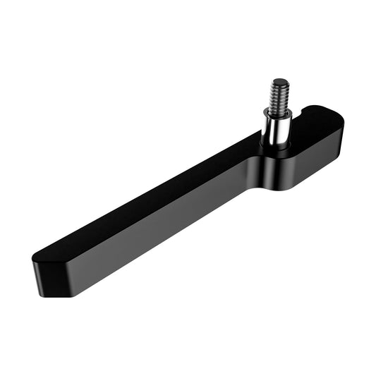 3U Injector/Ejector Right (#14021), metal handle hardware component for PCB removal, Black Anodized Finish