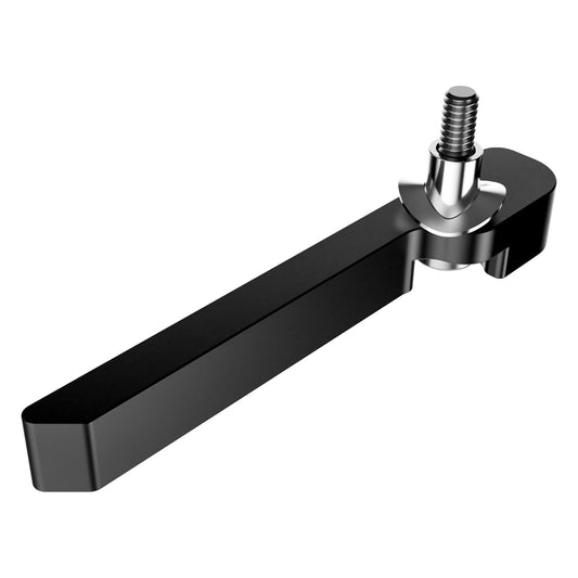 3U Injector/Ejector Right (#1422), metal handle hardware component for PCB removal, Black Anodized Finish