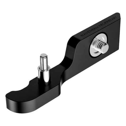 1.62" Hex Key Ejector (Left), 7mm Screw, metal handle hardware component for PCB removal, Black Anodized Finish