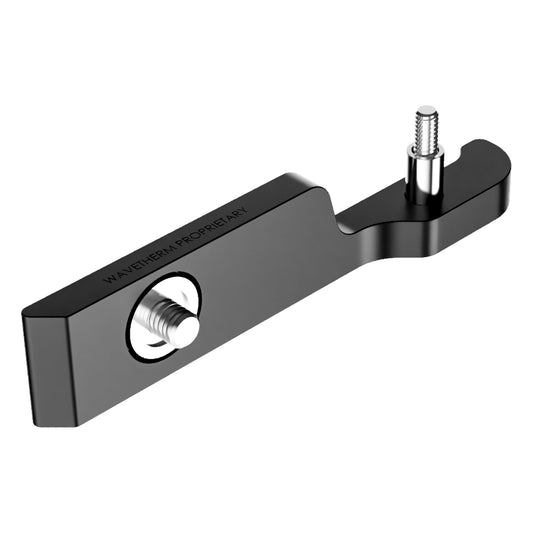 1.97" Hex Key Ejector (Right), 7mm Screw, metal handle hardware component for PCB removal, Black Anodized Finish