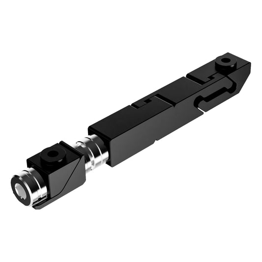 SW4-166-225-225 High Force Wedgelock, segmented long rectulangular hardware component, Black Anodized Finish