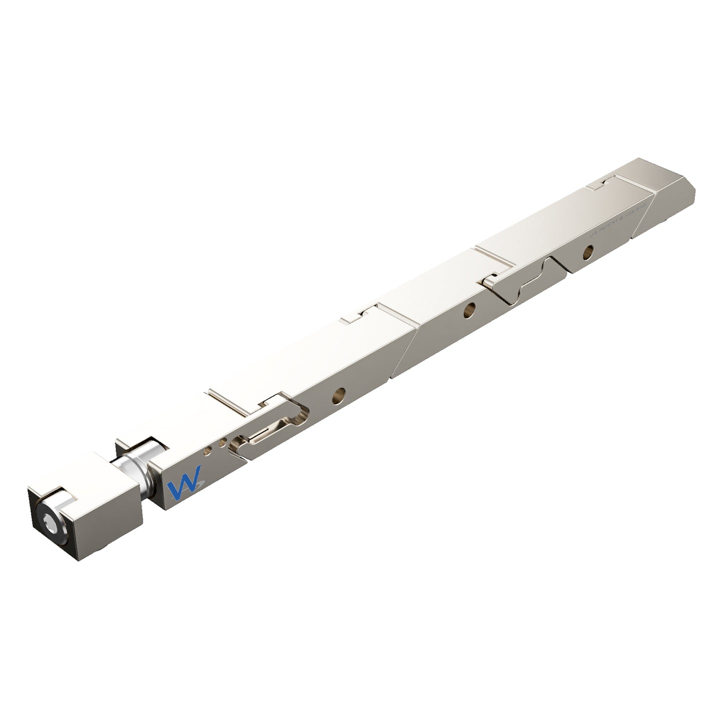 SW5-455-260-365 High Force Big Boss Wedgelock, segmented long rectulangular hardware component, Electroless Nickel Plated