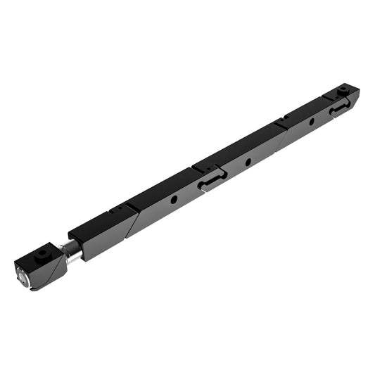 SW7-475-250-250 High Force Wedgelock, segmented long rectulangular hardware component, Black Anodized Finish