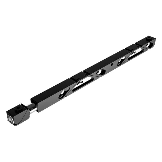 SW7-475-270-250 Max Force Wedgelock, segmented long rectulangular hardware component, Black Anodized Finish