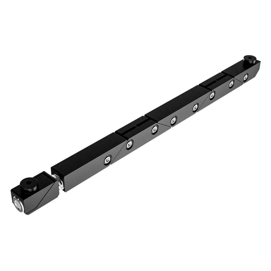 SW7-66-375-375 MAGNUM Wedgelock, segmented long rectulangular hardware component, Black Anodized Finish