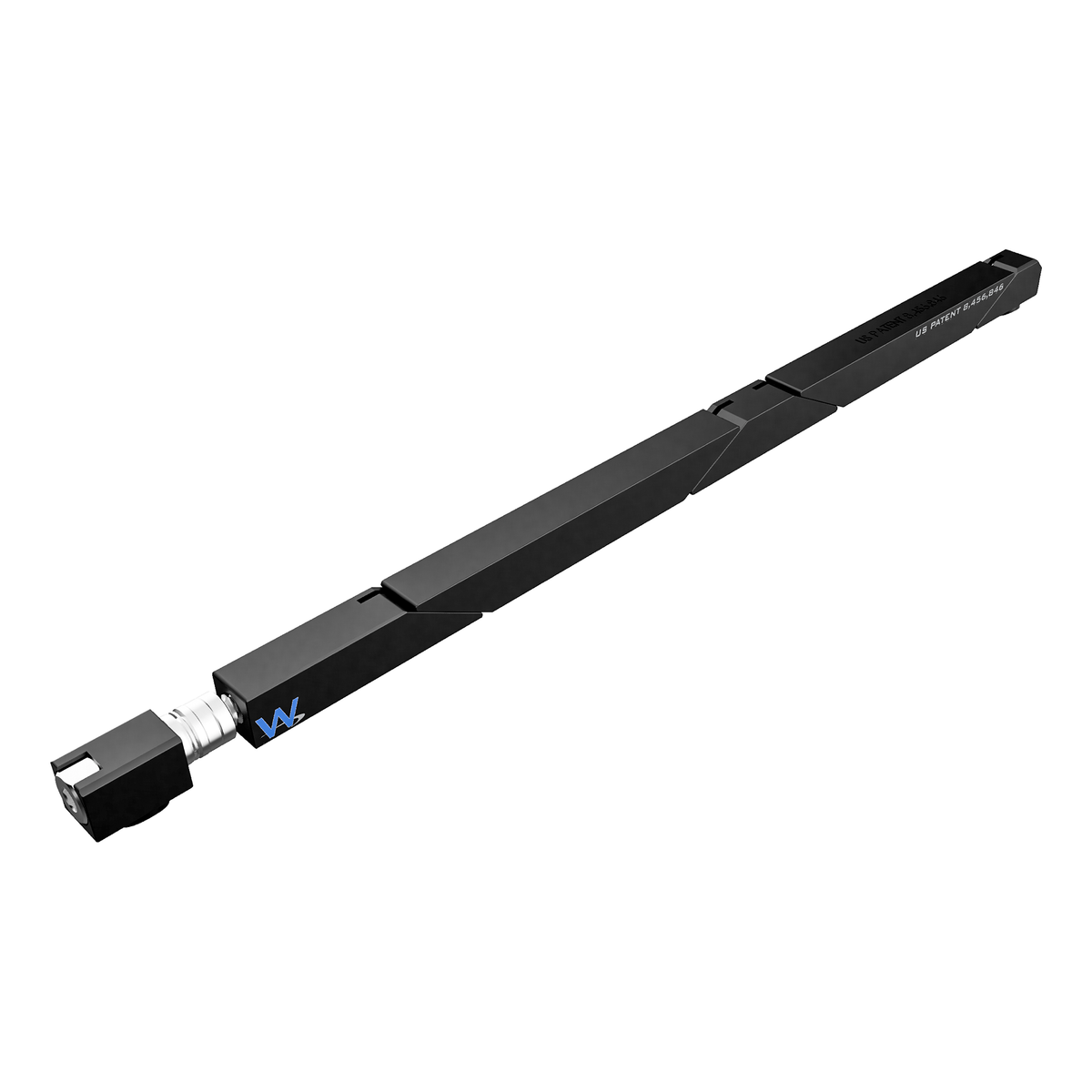 SW5-61-270-250 Max Force Big Boss Belleville Wedgelock, segmented long rectangular hardware component, Black Anodized Finish