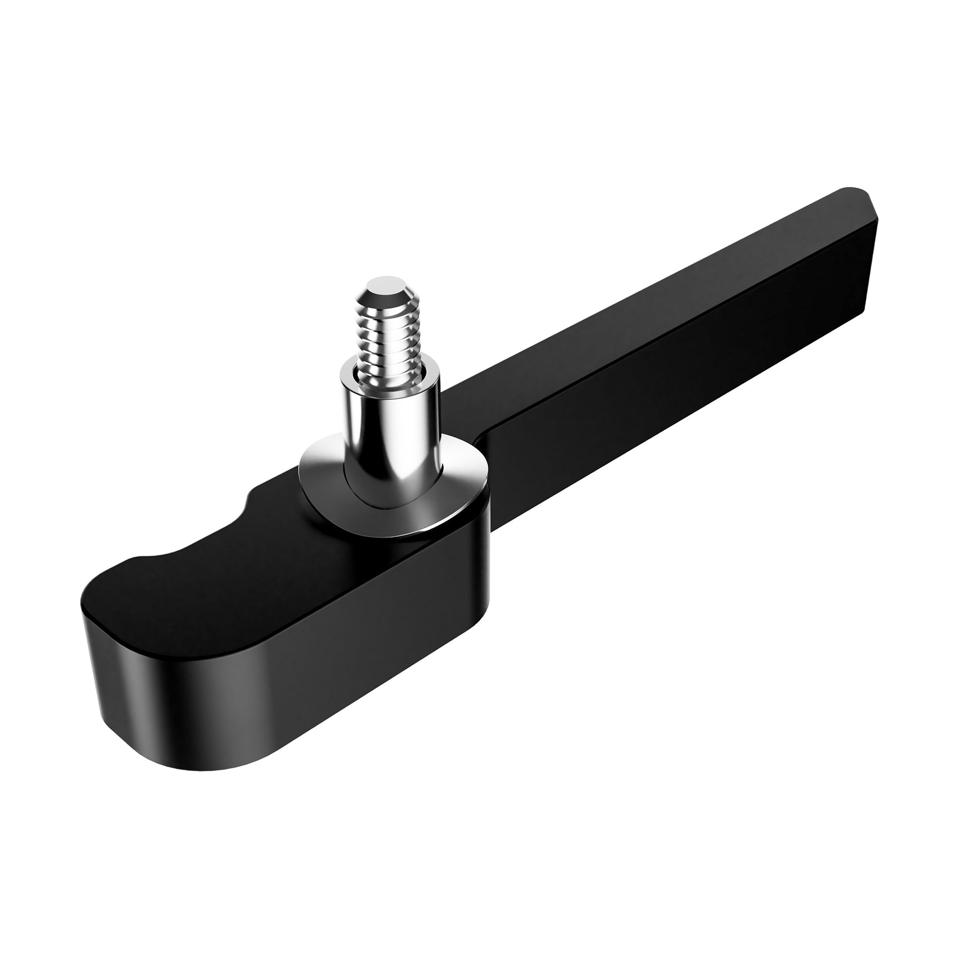 3U Universal Injector/Ejector (#14104), metal handle hardware component for PCB removal, Black Anodized Finish