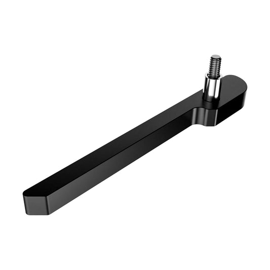 6U Injector/Ejector Right (#1445), metal handle hardware component for PCB removal, Black Anodized Finish