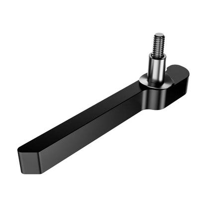 3U Injector/Ejector Right  (#1472), metal handle hardware component for PCB removal, Black Anodized Finish