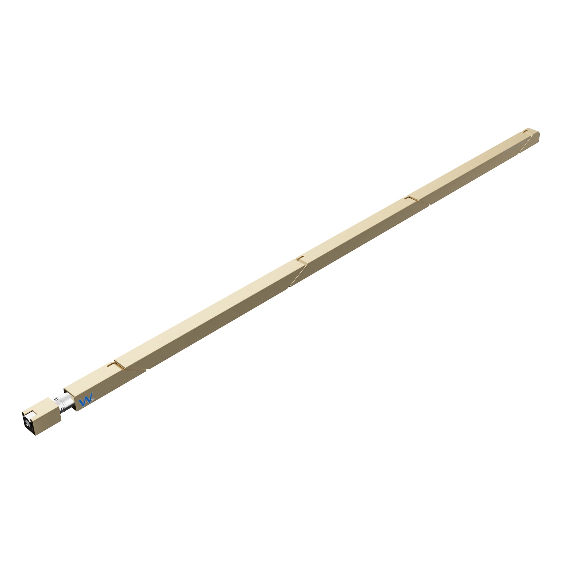 SW5-115-270-250 Max Force Belleville Wedgelock, segmented long rectulangular hardware component, Gold Chemical Film Finish