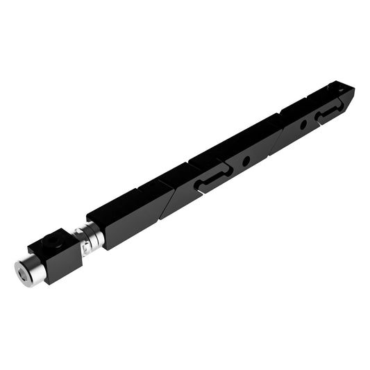 SW5-34-225-225 High Force Belleville Wedgelock, segmented long rectulangular hardware component, Black Anodized Finish