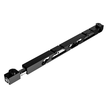 SW5-43-270-250 Max Force Big Boss Belleville Wedgelock, segmented long rectulangular hardware component, Black Anodized Finish