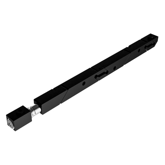 SW5-43-270-250 High Force Belleville Wedgelock, segmented long rectulangular hardware component, Black Anodized Finish