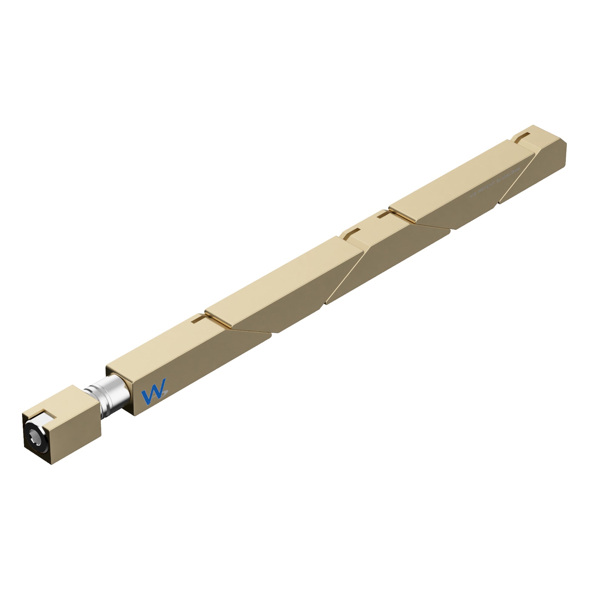 SW5-43-270-250 Max Force Wedgelock, segmented long rectulangular hardware component, Gold Chemical Film Finish