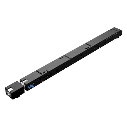 SW5-455-250-300 High Force Big Boss #6 Wedgelock, segmented long rectulangular hardware component, Black Anodized Finish