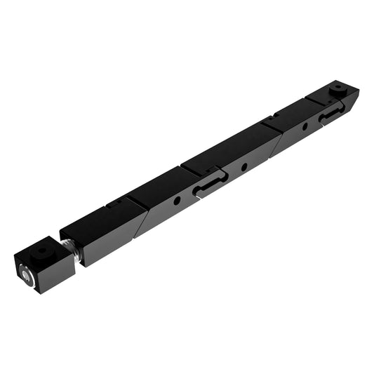 SW5-455-260-365 High Force Belleville Wedgelock, segmented long rectulangular hardware component, Black Anodized Finish