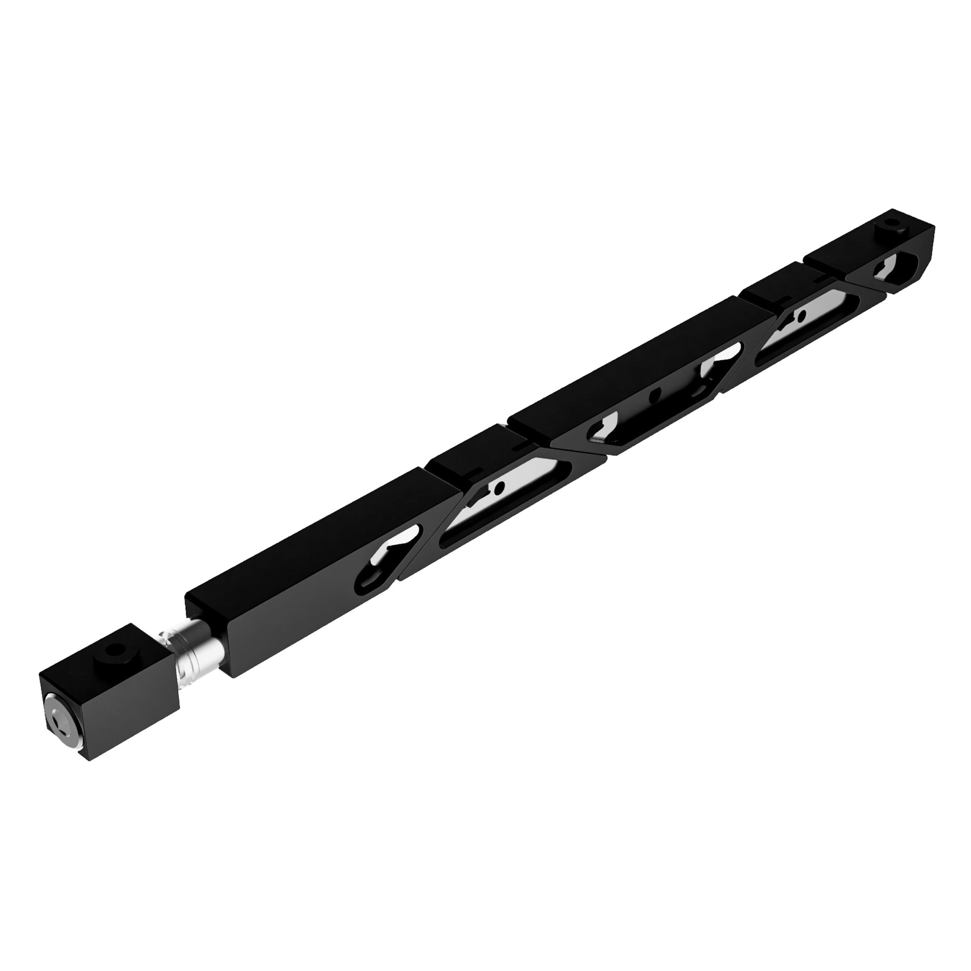 SW5-455-270-250 Max Force Belleville Wedgelock, segmented long rectulangular hardware component, Black Anodized Finish