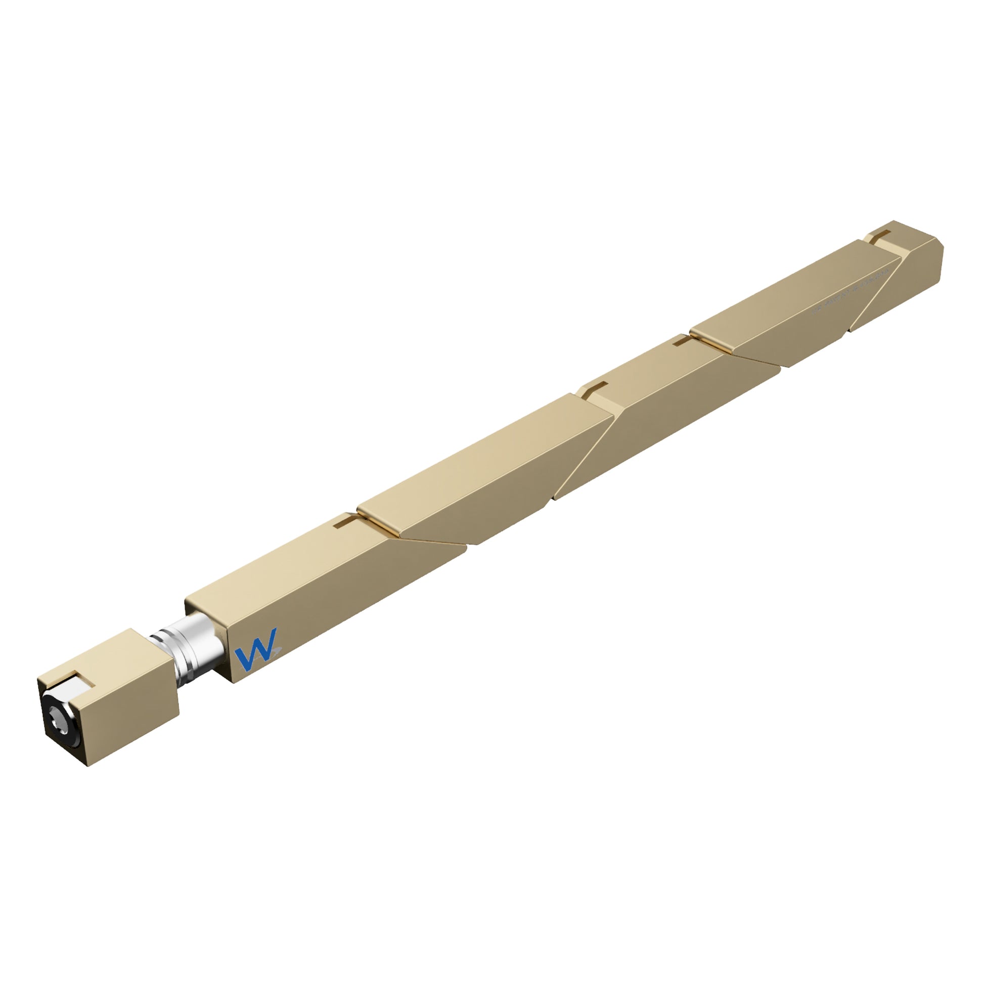 SW5-455-270-250 Max Force Belleville Wedgelock, segmented long rectulangular hardware component, Gold Chemical Film Finish