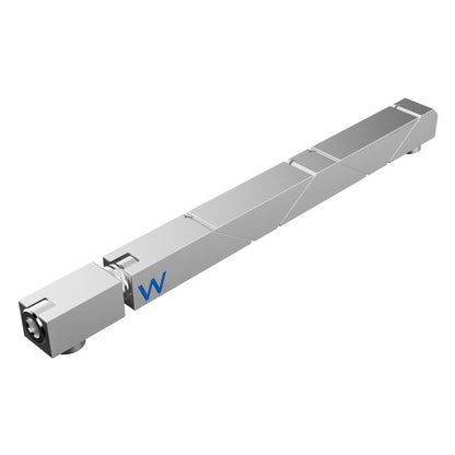 SW5-455-375-375 MAGNUM Wedgelock, segmented long rectulangular hardware component, Clear Chemical Film Finish