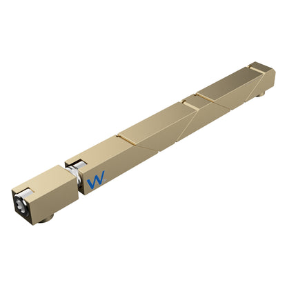 SW5-455-375-375 MAGNUM Wedgelock, segmented long rectulangular hardware component, Gold Chemical Film Finish