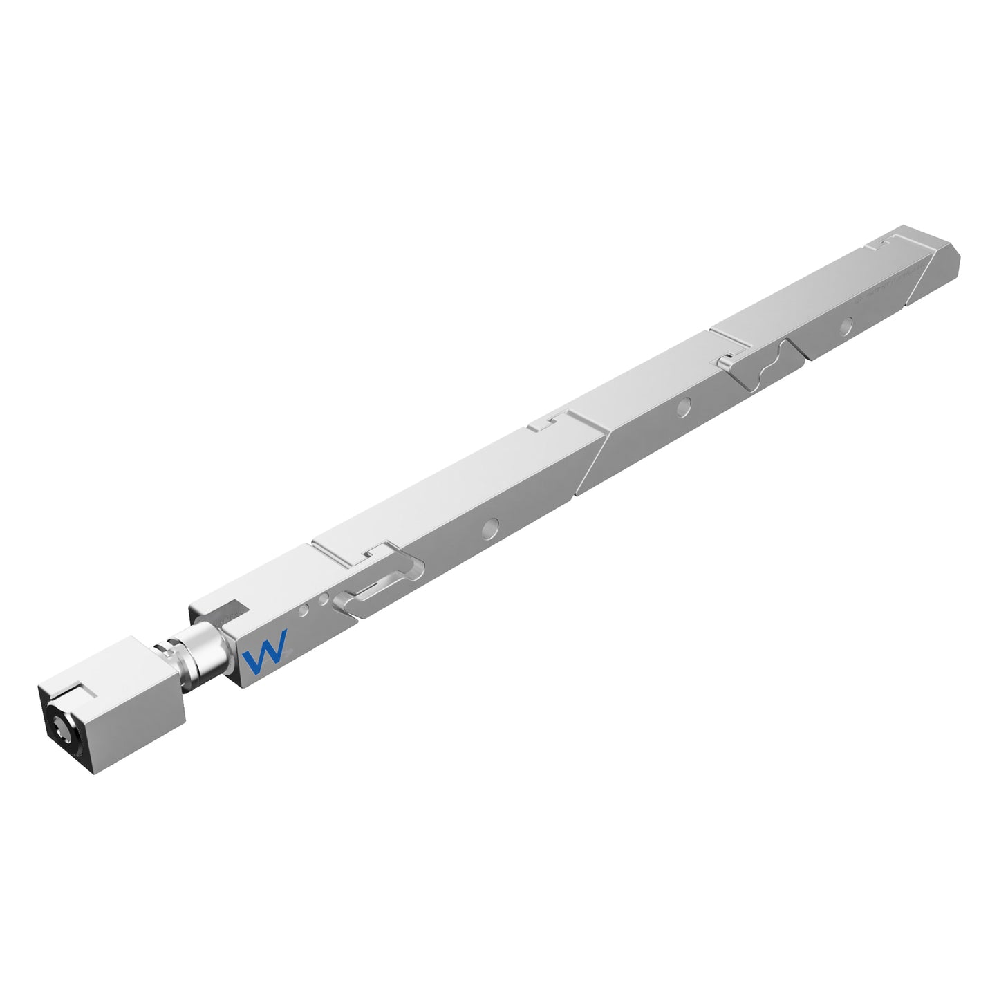 SW5-475-250-300 High Force Belleville Wedgelock, segmented long rectulangular hardware component, Clear Chemical Film Finish