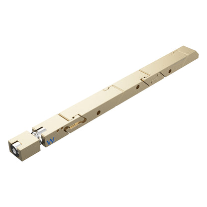 SW5-475-260-365 High Force Belleville Wedgelock, segmented long rectulangular hardware component, Gold Chemical Film Finish