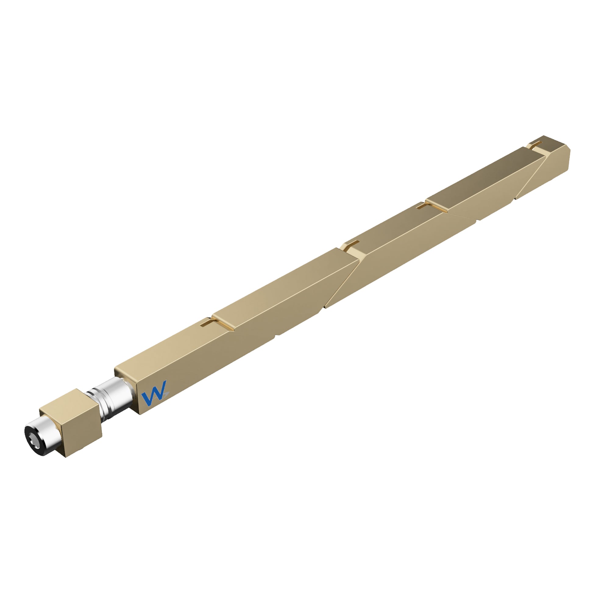 SW5-475-270-225 Max Force Wedgelock, segmented long rectulangular hardware component, Gold Chemical Film Finish