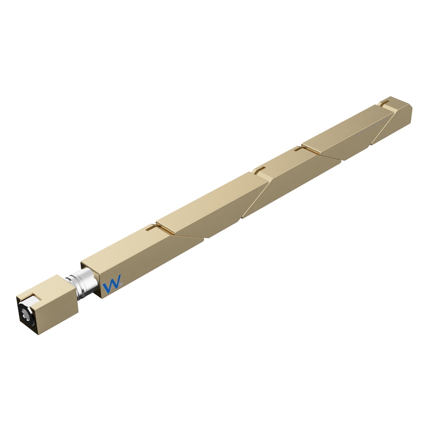 SW5-475-270-250 Max Force Belleville Wedgelock, segmented long rectulangular hardware component, Gold Chemical Film Finish