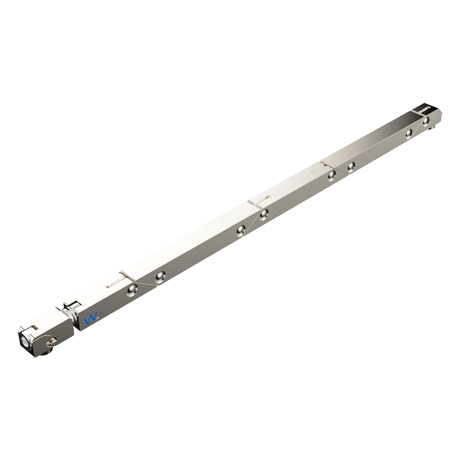 SW7-100-375-375 MAGNUM Wedgelock, segmented long rectulangular hardware component, Electroless Nickel Plated