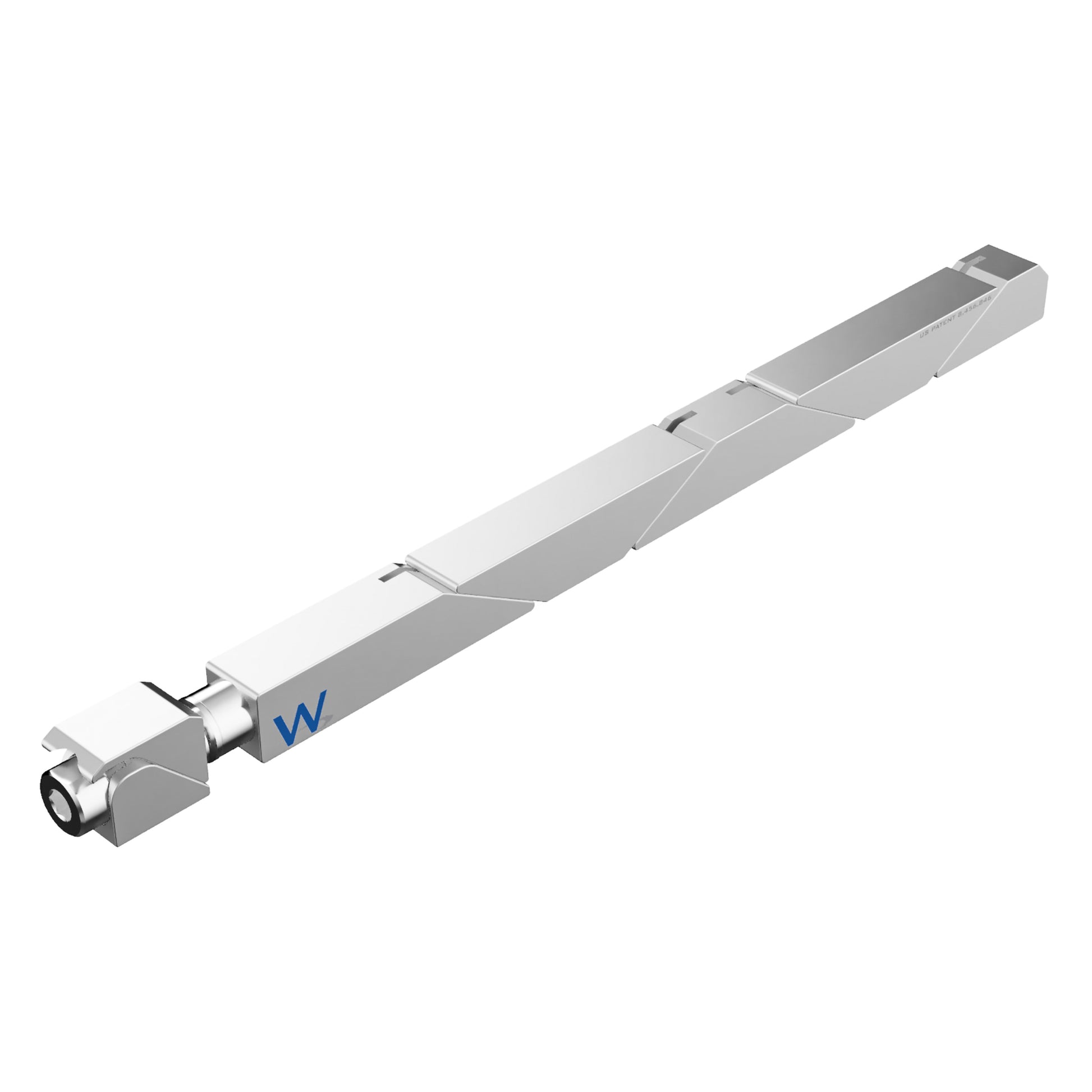 SW7-43-270-250 Max Force Wedgelock, segmented long rectulangular hardware component, Clear Chemical Film Finish