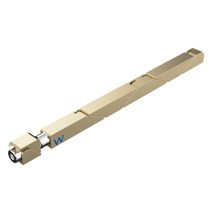 SW7-43-270-250 Max Force Wedgelock, segmented long rectulangular hardware component, Gold Chemical Film Finish