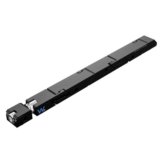 SW7-455-260-365 High Force Big Boss Belleville Wedgelock, segmented long rectulangular hardware component, Black Anodized Finish