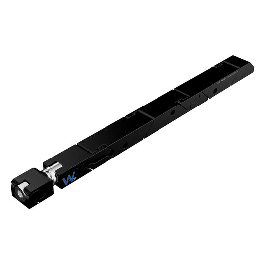 SW7-455-260-365 High Force Belleville Wedgelock, segmented long rectulangular hardware component, Black Anodized Finish