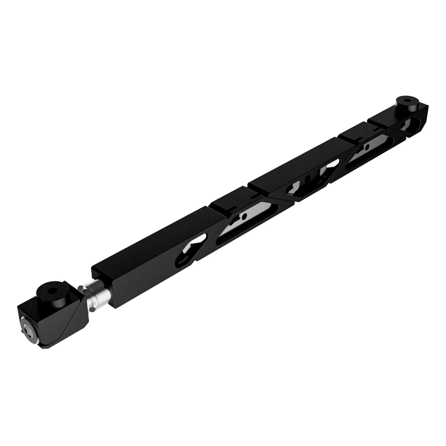 SW7-455-270-250 Max Force Big Boss Belleville Wedgelock, segmented long rectulangular hardware component, Black Anodized Finish