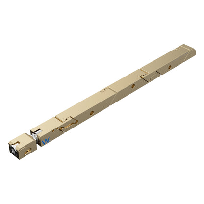 SW7-475-250-300 High Force #6 Wedgelock, segmented long rectulangular hardware component, Gold Chemical Film Finish