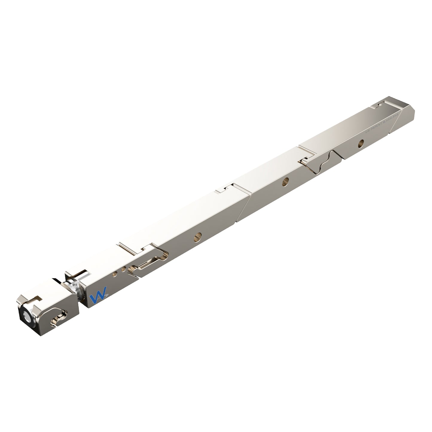 SW7-475-250-300 High Force #8 Wedgelock, segmented long rectulangular hardware component, Electroless Nickel Plated