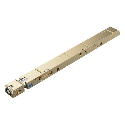 SW7-475-260-365 High Force Big Boss Wedgelock, segmented long rectulangular hardware component, Gold Chemical Film Finish