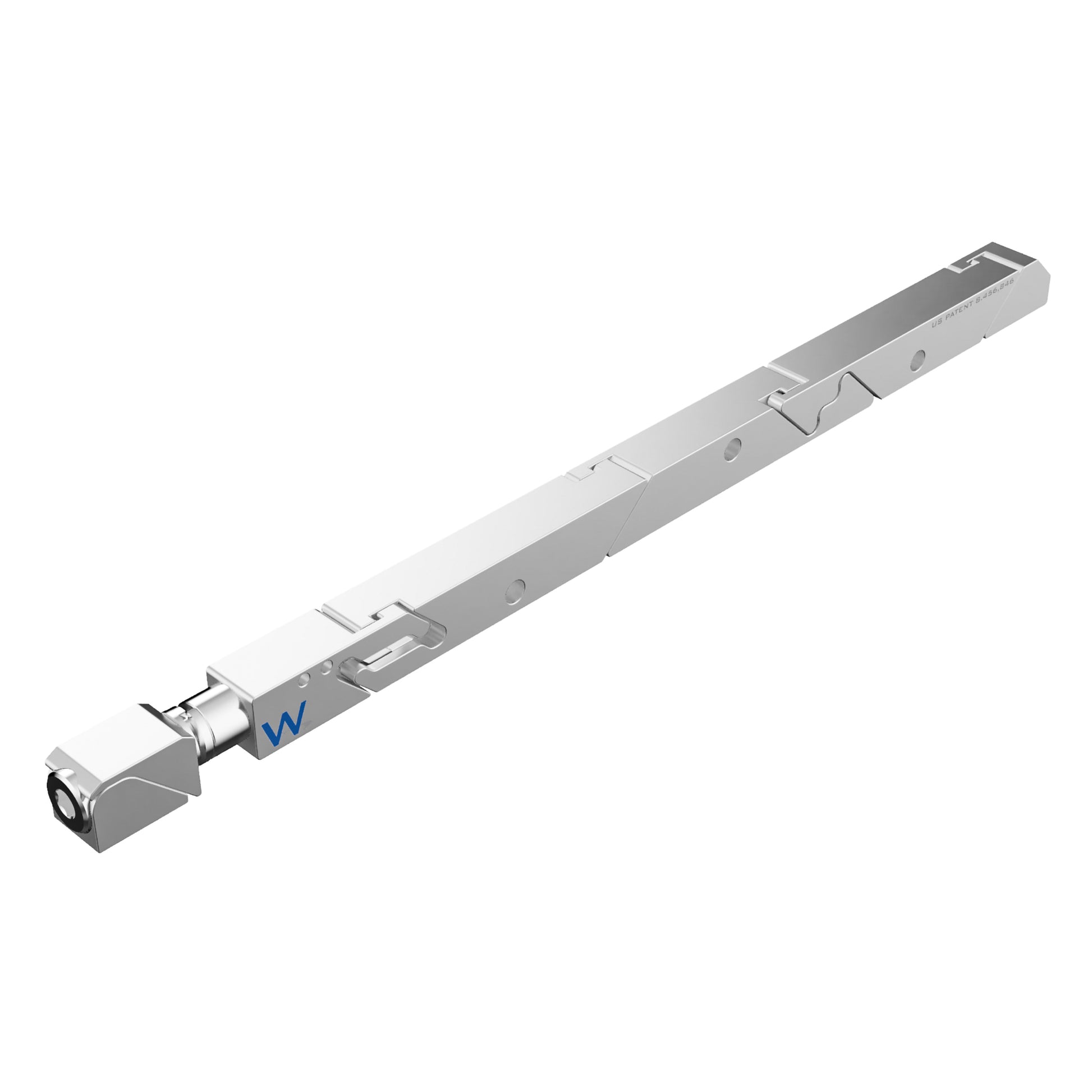 SW7-475-270-250 High Force Wedgelock, segmented long rectulangular hardware component, Clear Chemical Film Finish