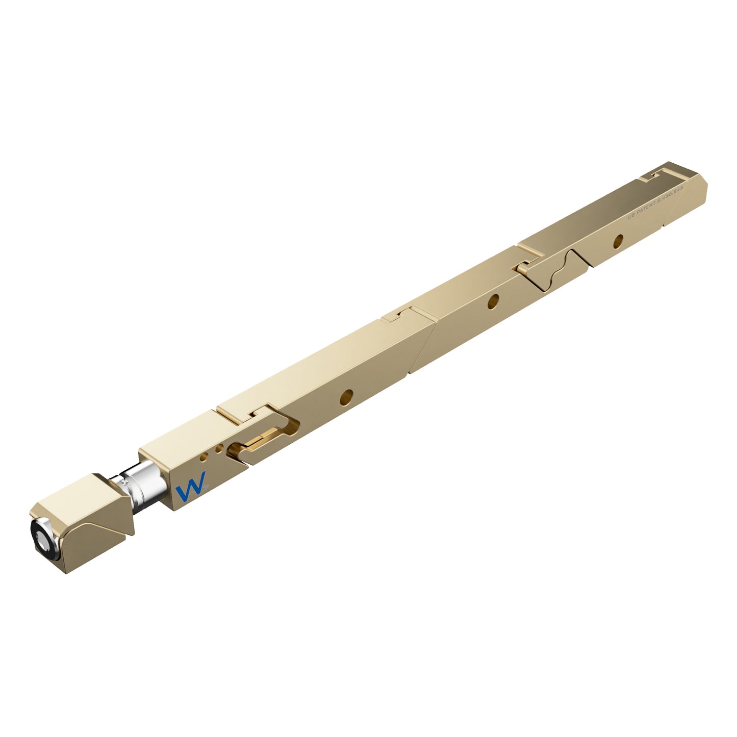 SW7-475-270-250 High Force Wedgelock, segmented long rectulangular hardware component, Gold Chemical Film Finish