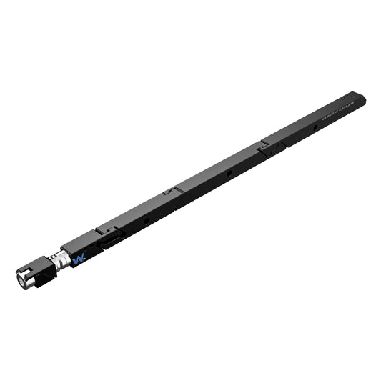 SW7-64-225-225 High Force Belleville Wedgelock, segmented long rectulangular hardware component, Black Anodized Finish