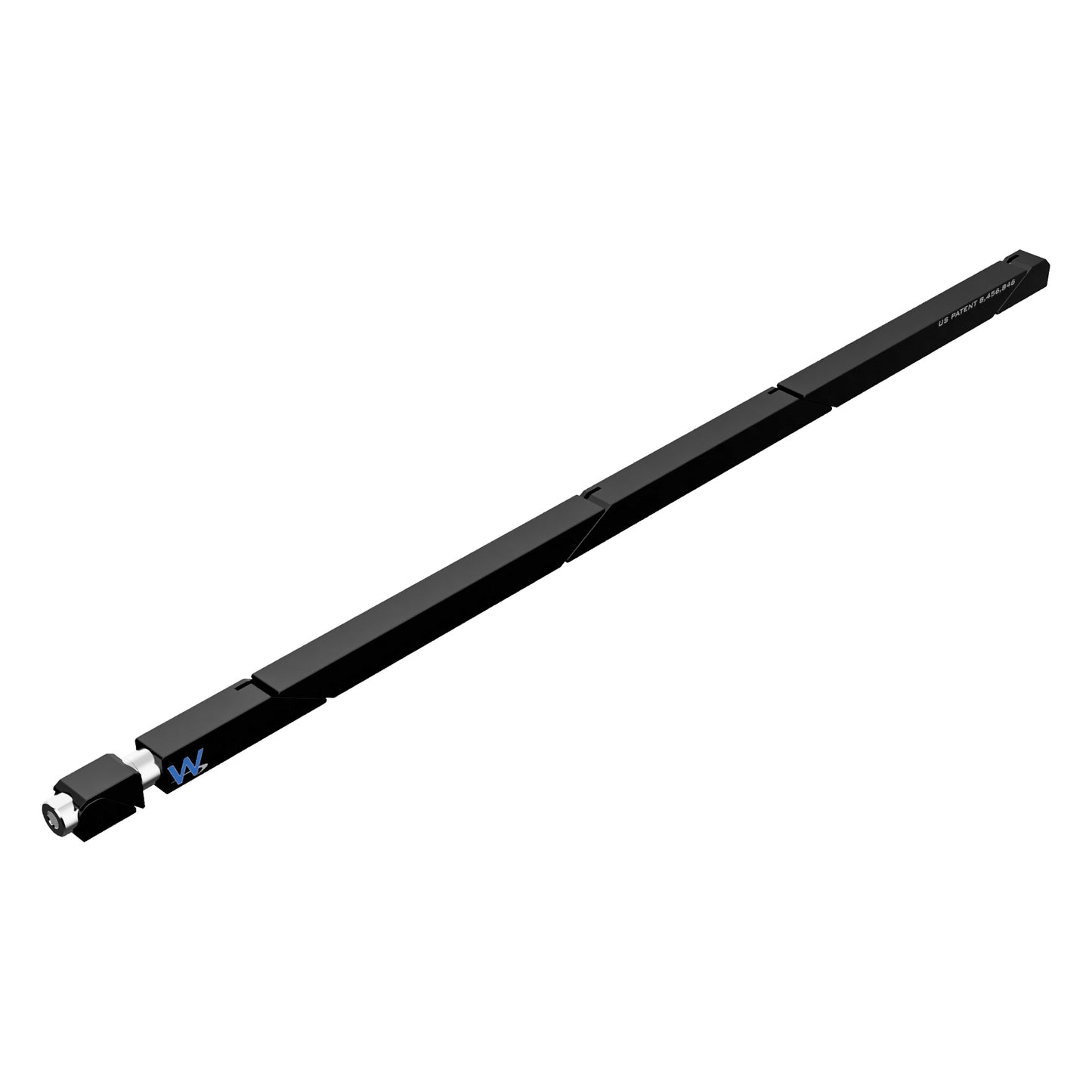 SW7-90-270-250 Max Force Belleville Wedgelock, segmented long rectulangular hardware component, Black Anodized Finish