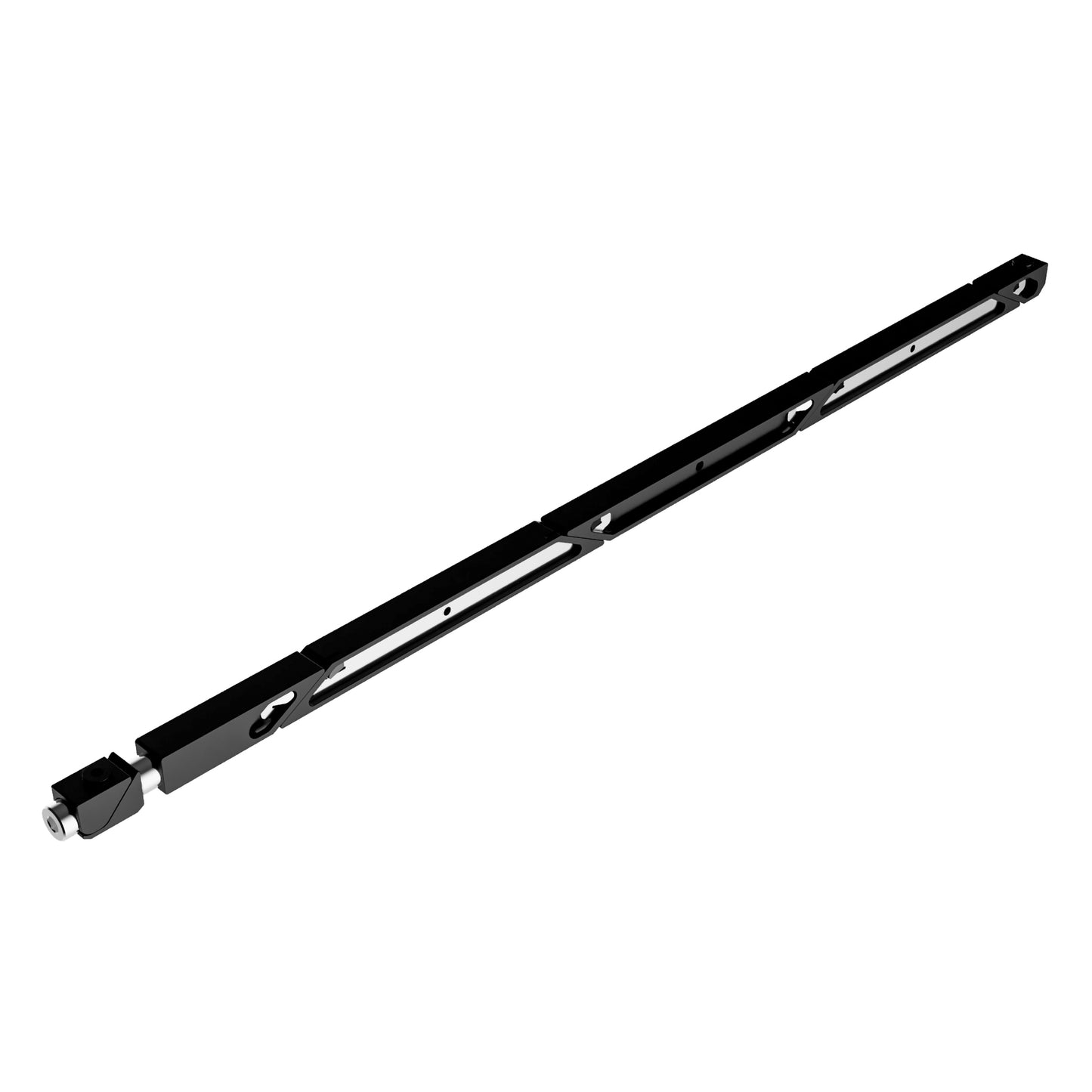 SW7-90-270-250 Max Force Belleville Wedgelock, segmented long rectulangular hardware component, Black Anodized Finish