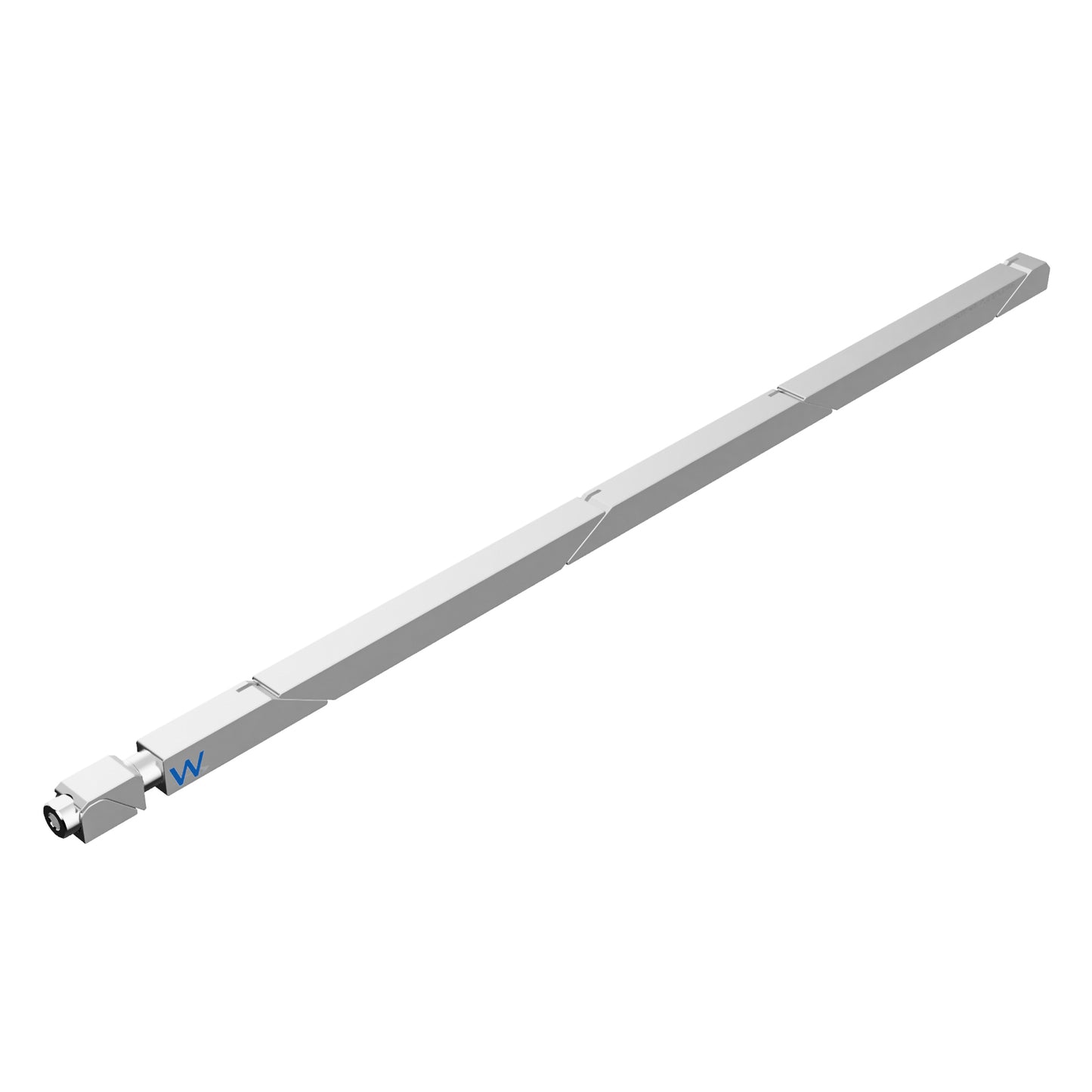 SW7-90-270-250 Max Force Wedgelock, segmented long rectulangular hardware component, Clear Chemical Film Finish