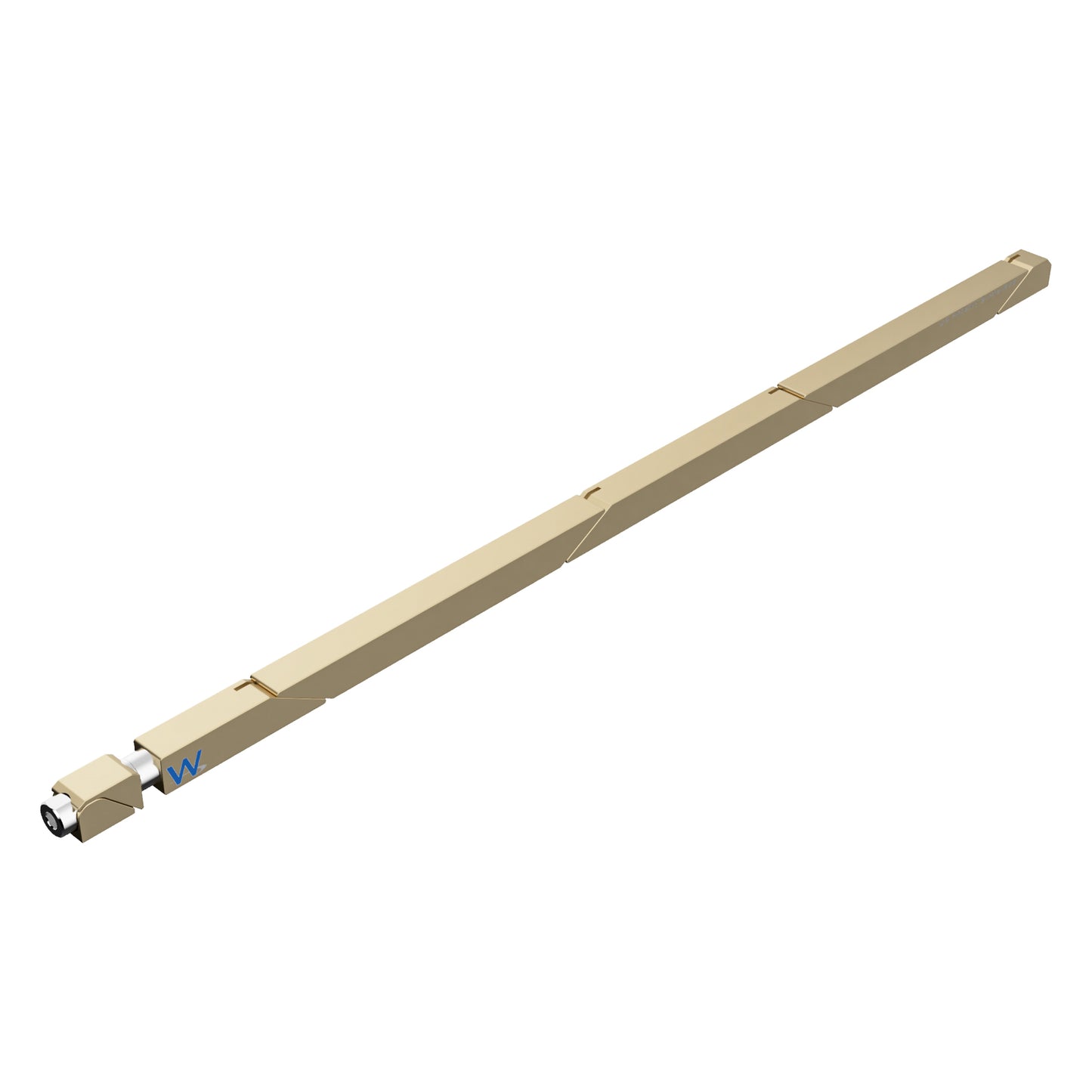 SW7-90-270-250 Max Force Belleville Wedgelock, segmented long rectulangular hardware component, Gold Chemical Film Finish