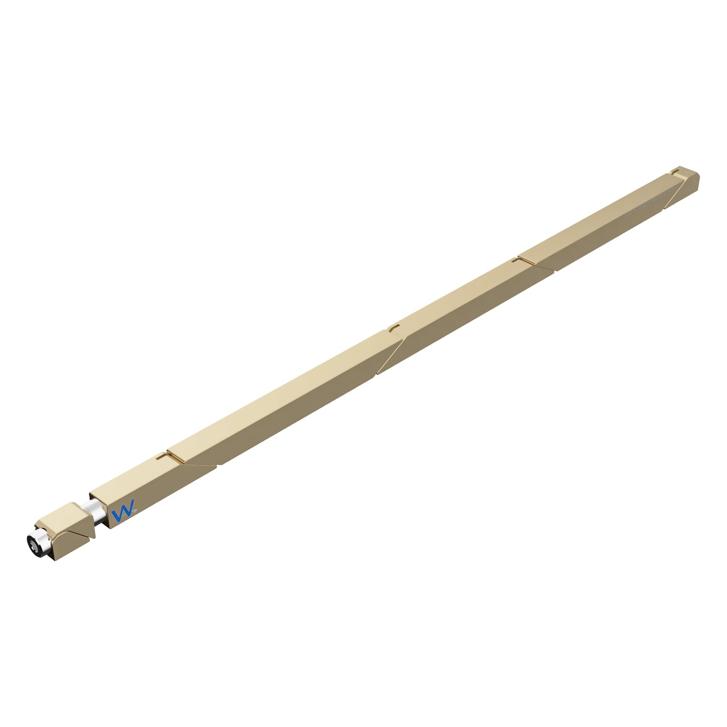 SW7-90-270-250 Max Force Wedgelock, segmented long rectulangular hardware component, Gold Chemical Film Finish